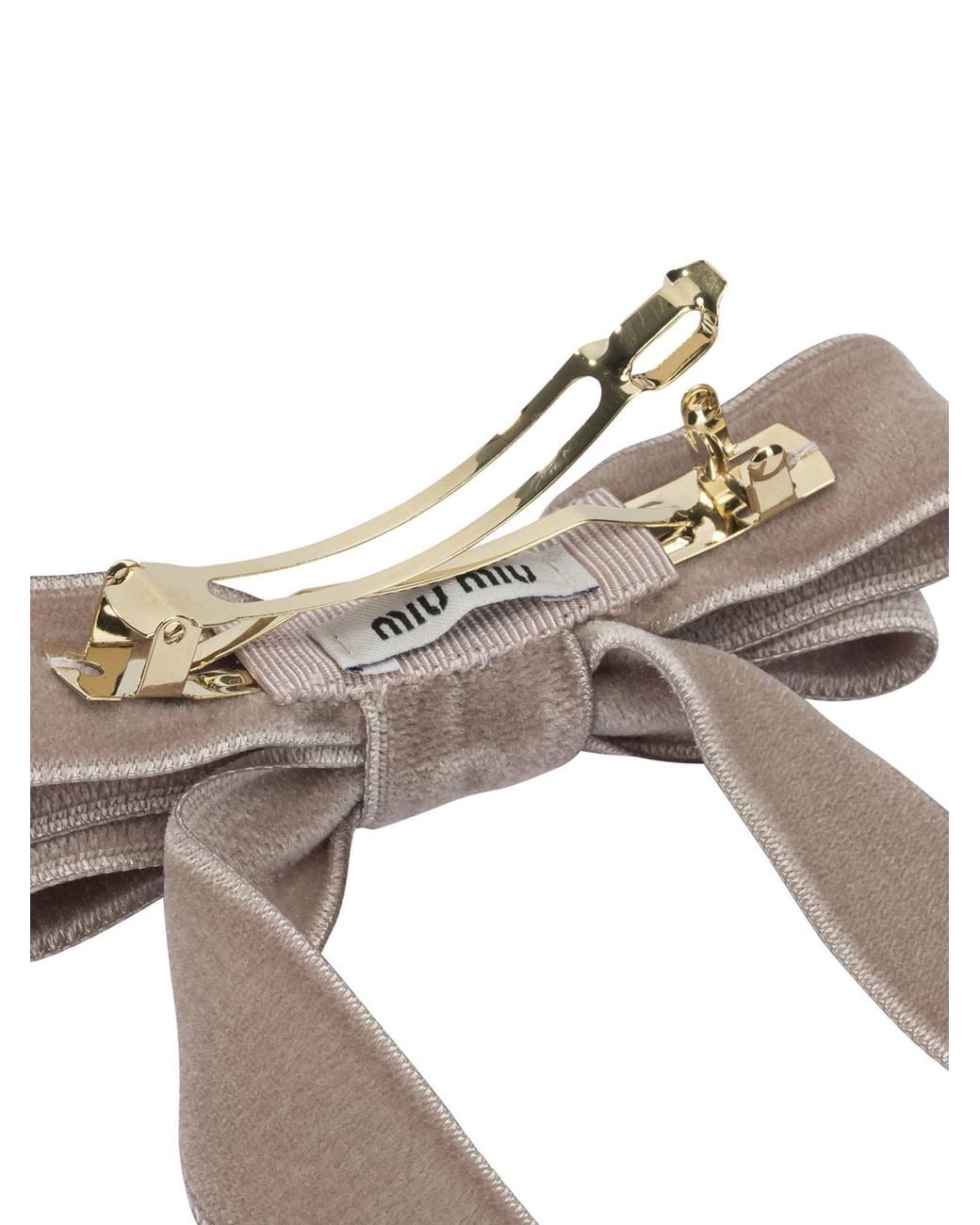 Miu Miu White Bow Hair Clip