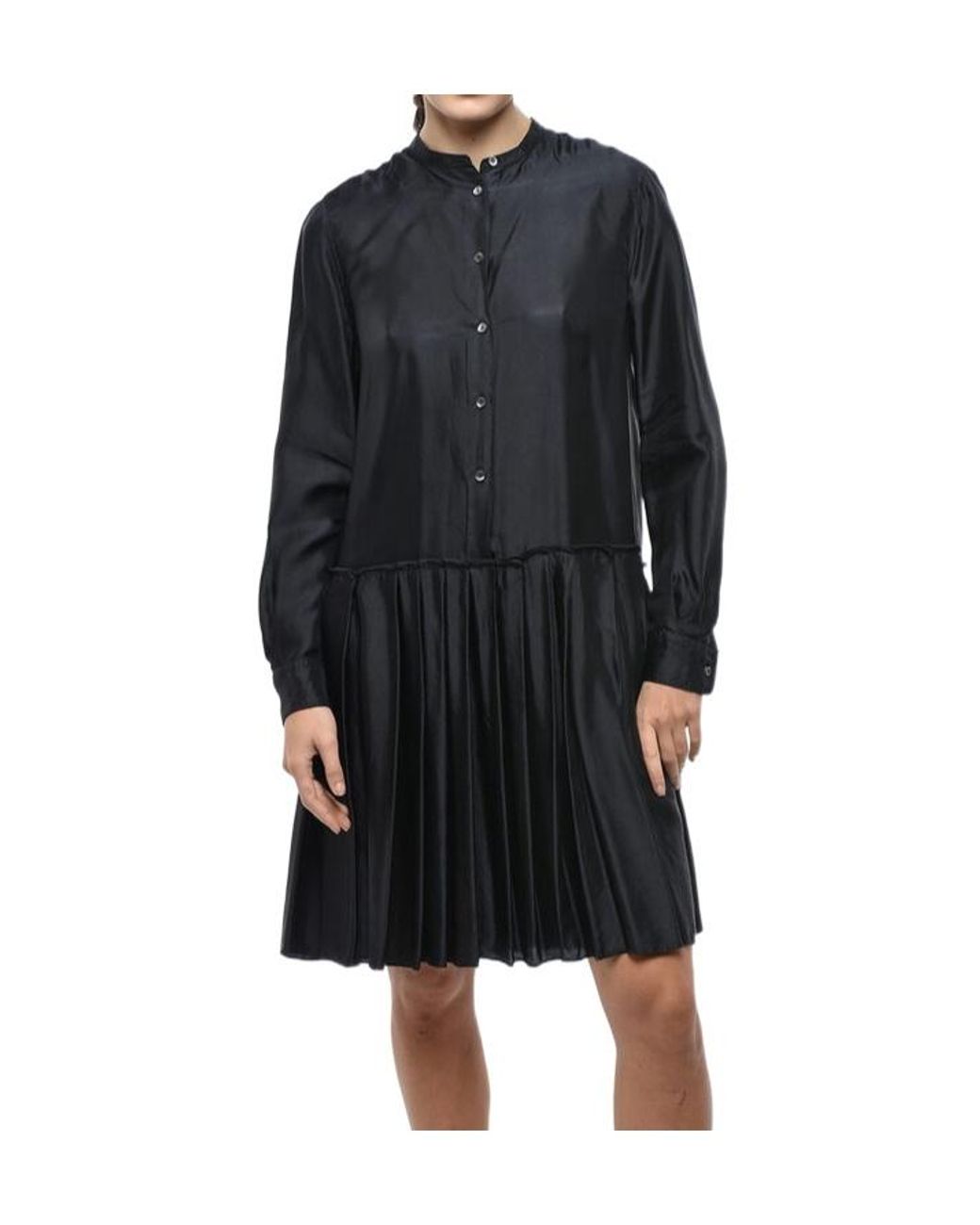 Aspesi Black Long-Sleeved Dress