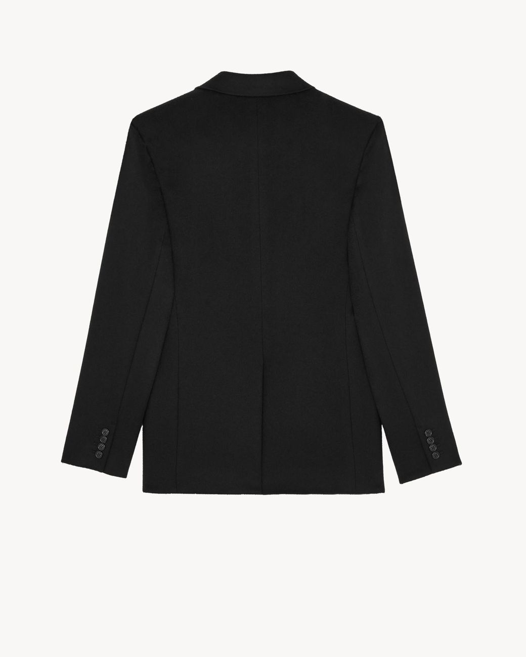 Saint Laurent Black Cashmere Long-Sleeved Suit Jacket for men