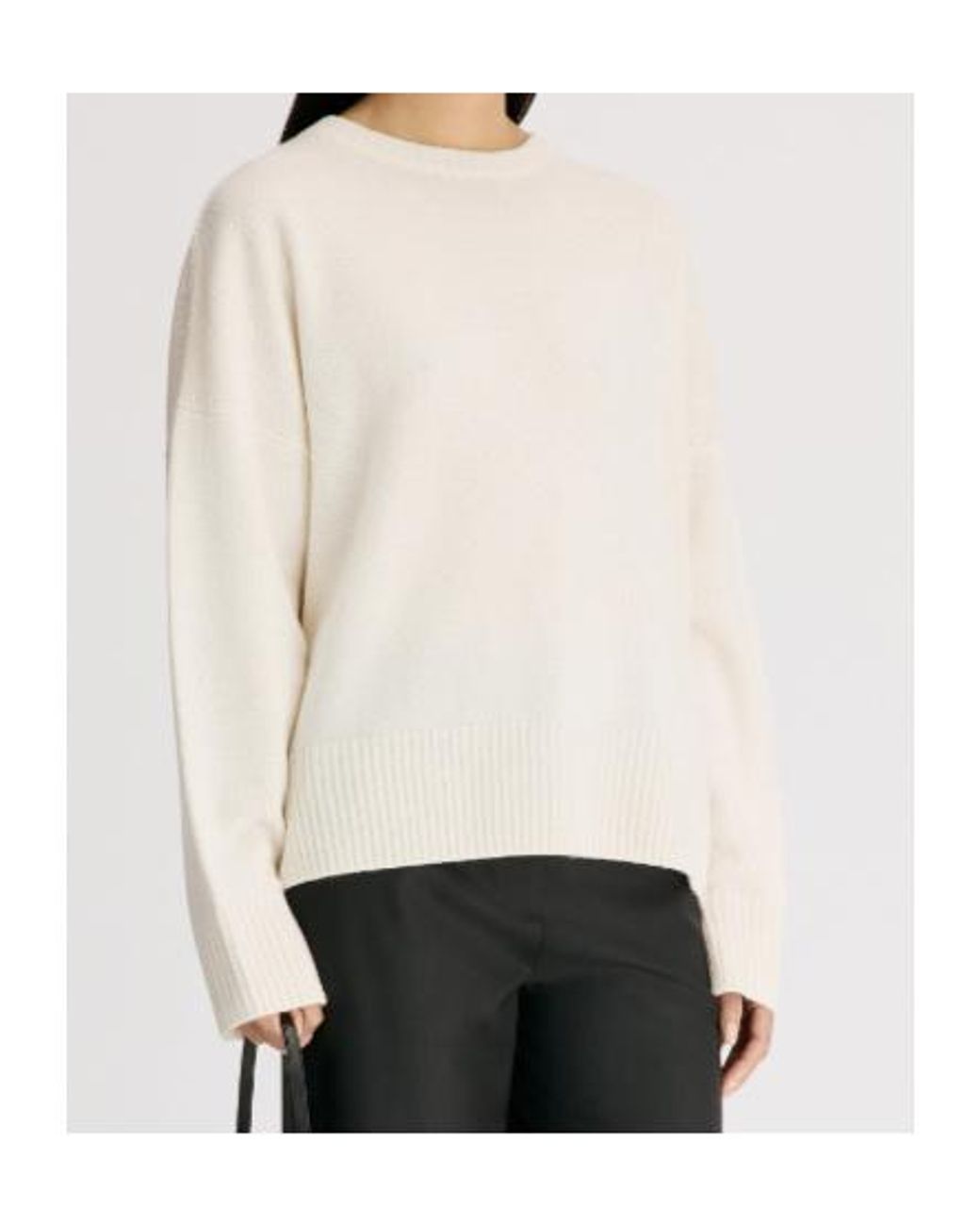 Loulou de Saison White Anton Crewneck Jumper