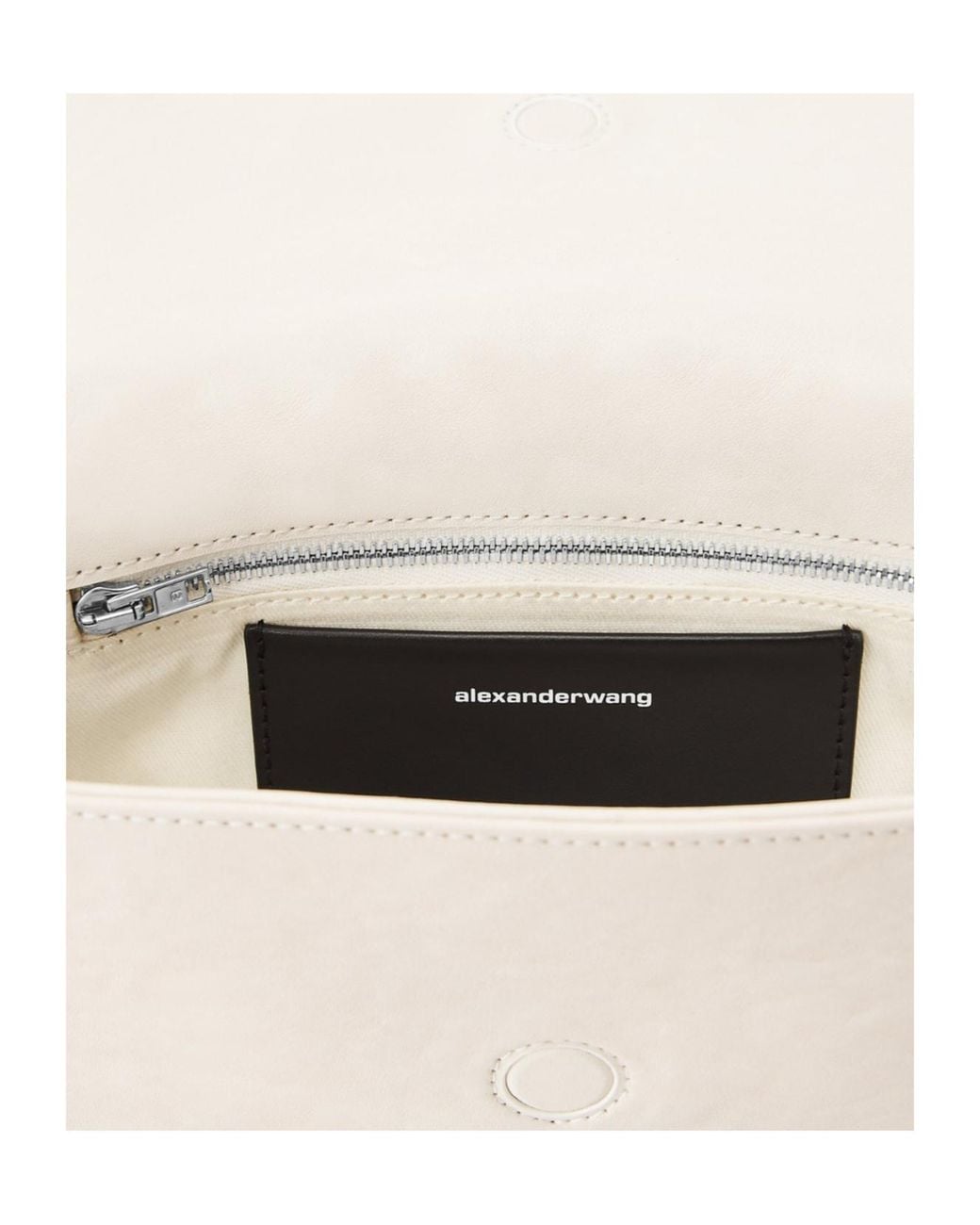 Alexander Wang White Embossed Leather Belt Bag