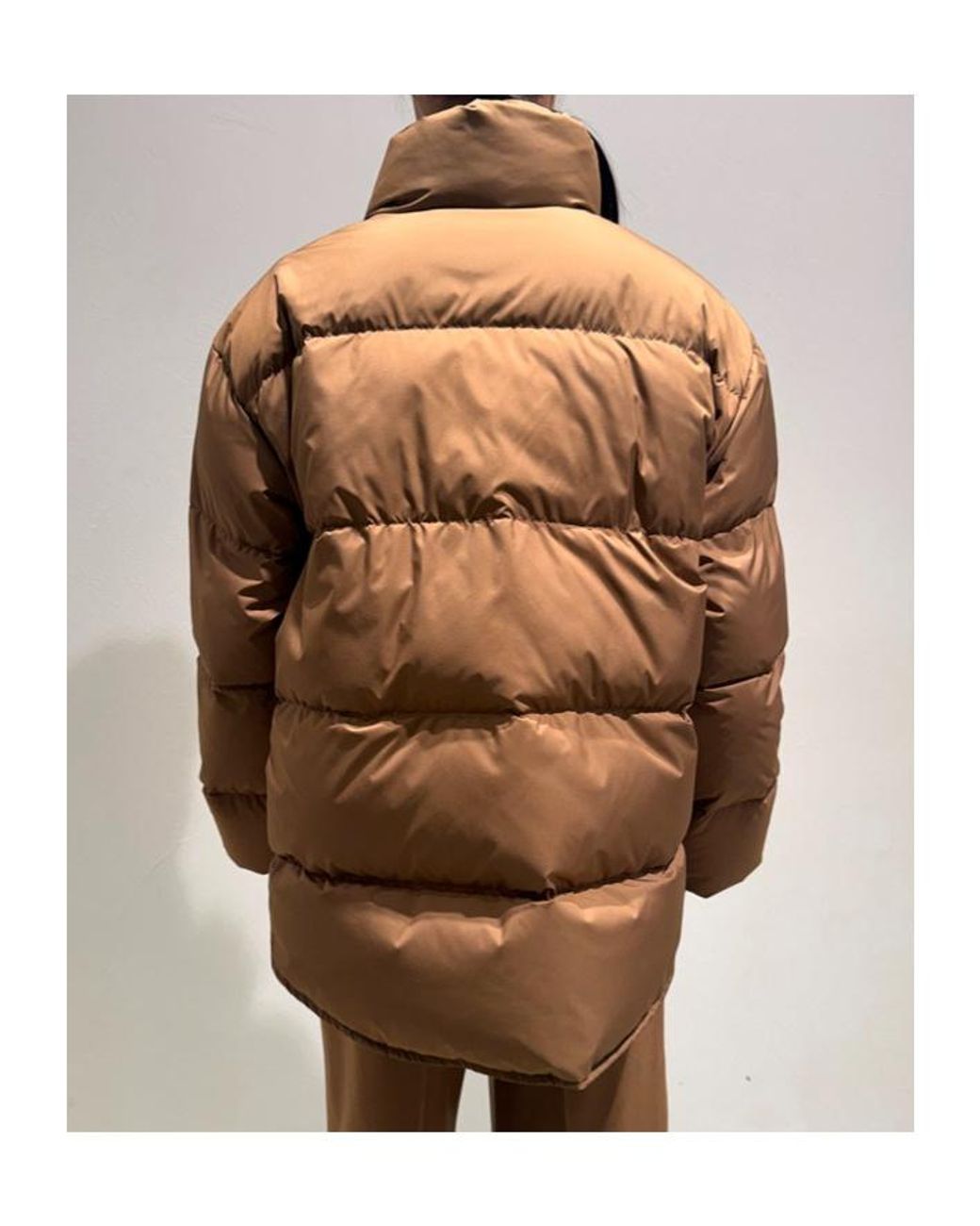 Max Mara Brown Quilted Puffer Jacket