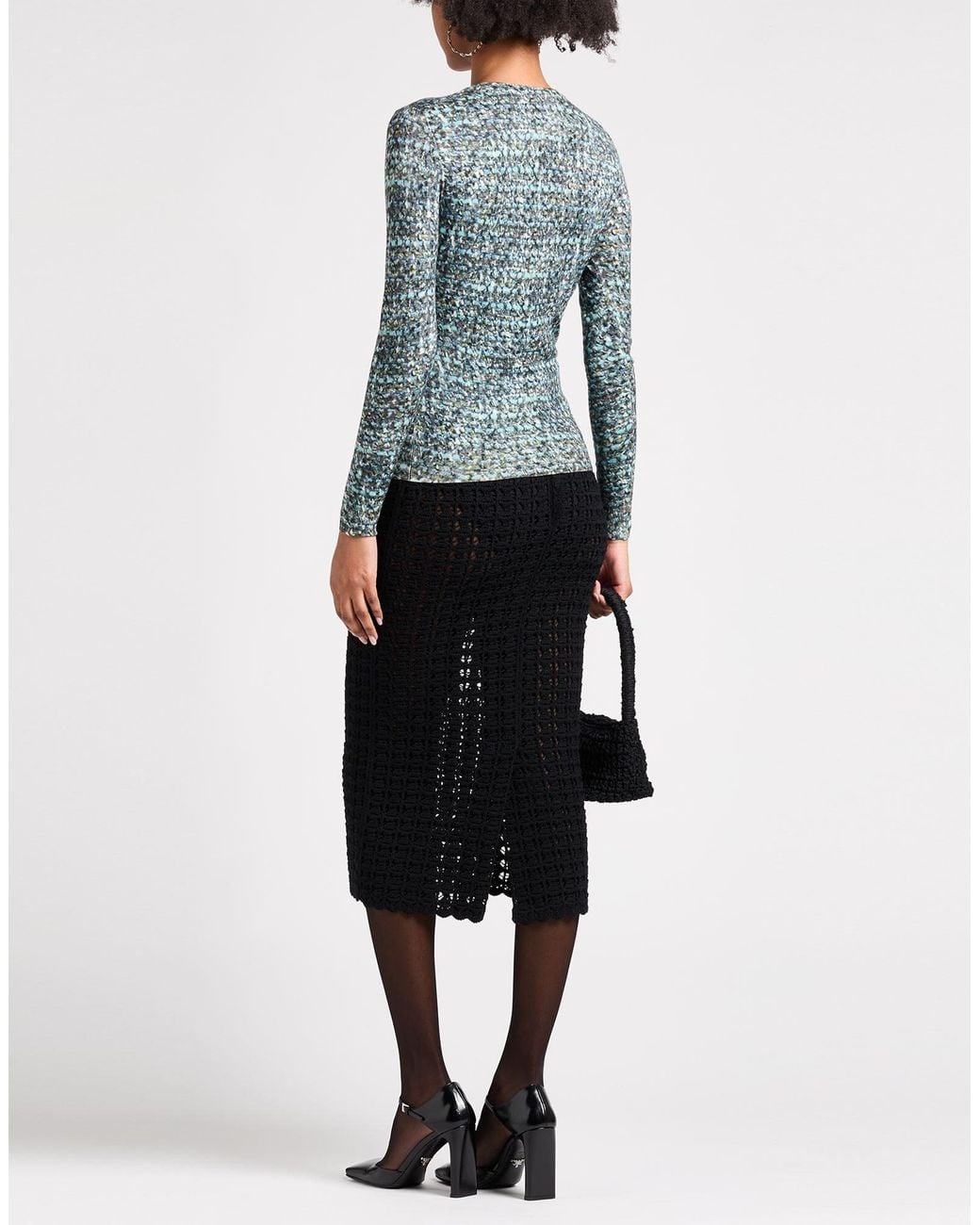 Dolce & Gabbana Black Solid Pencil Skirt
