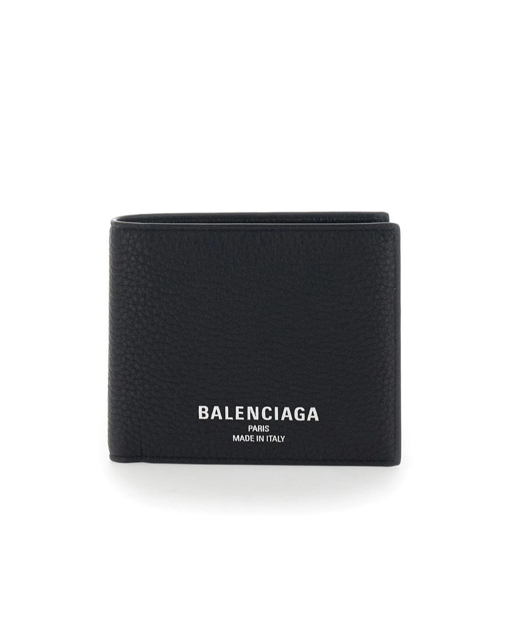 Balenciaga Black Credit Bifold Wallet for men