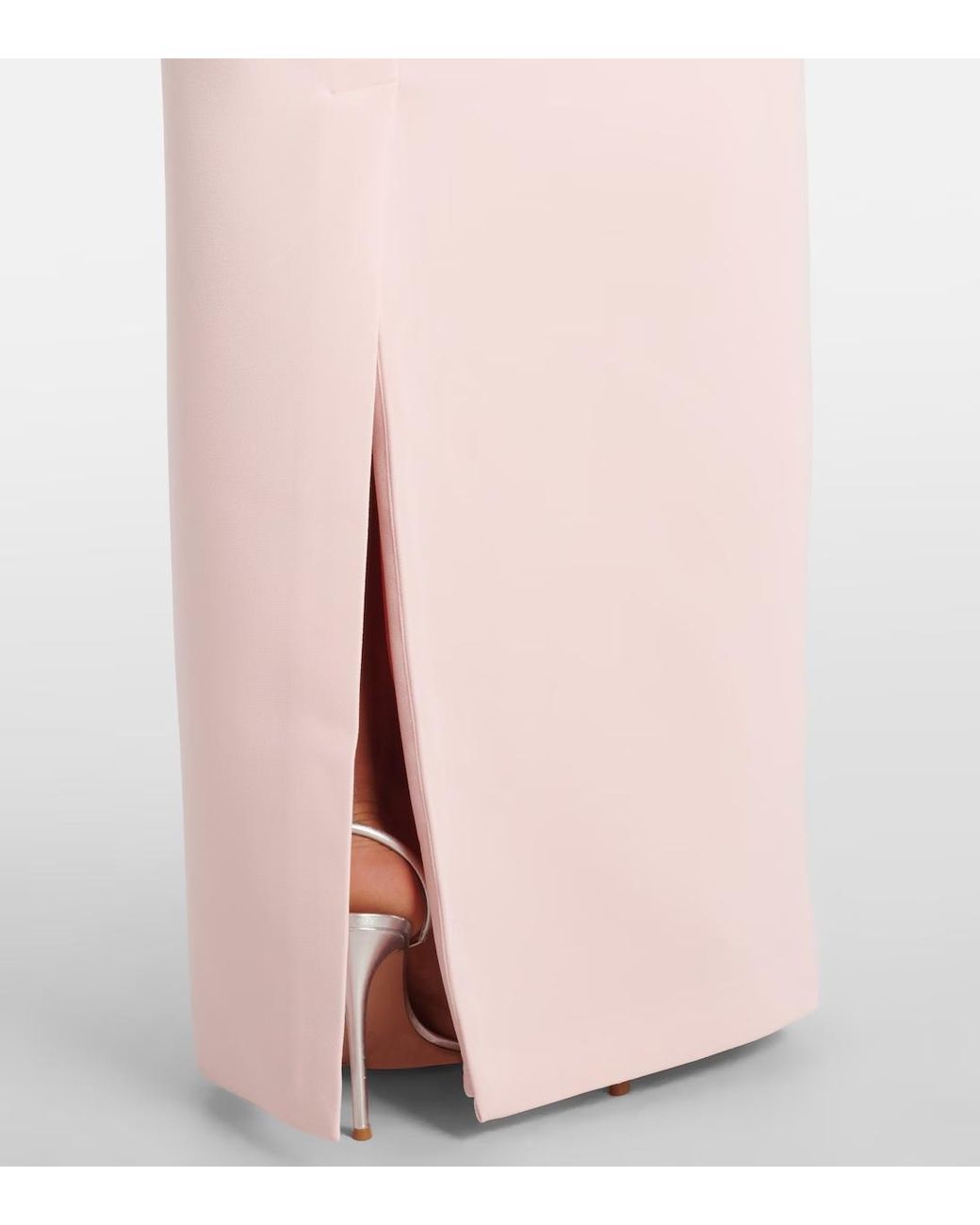 Safiyaa Pink One-Shoulder Crepe Dress
