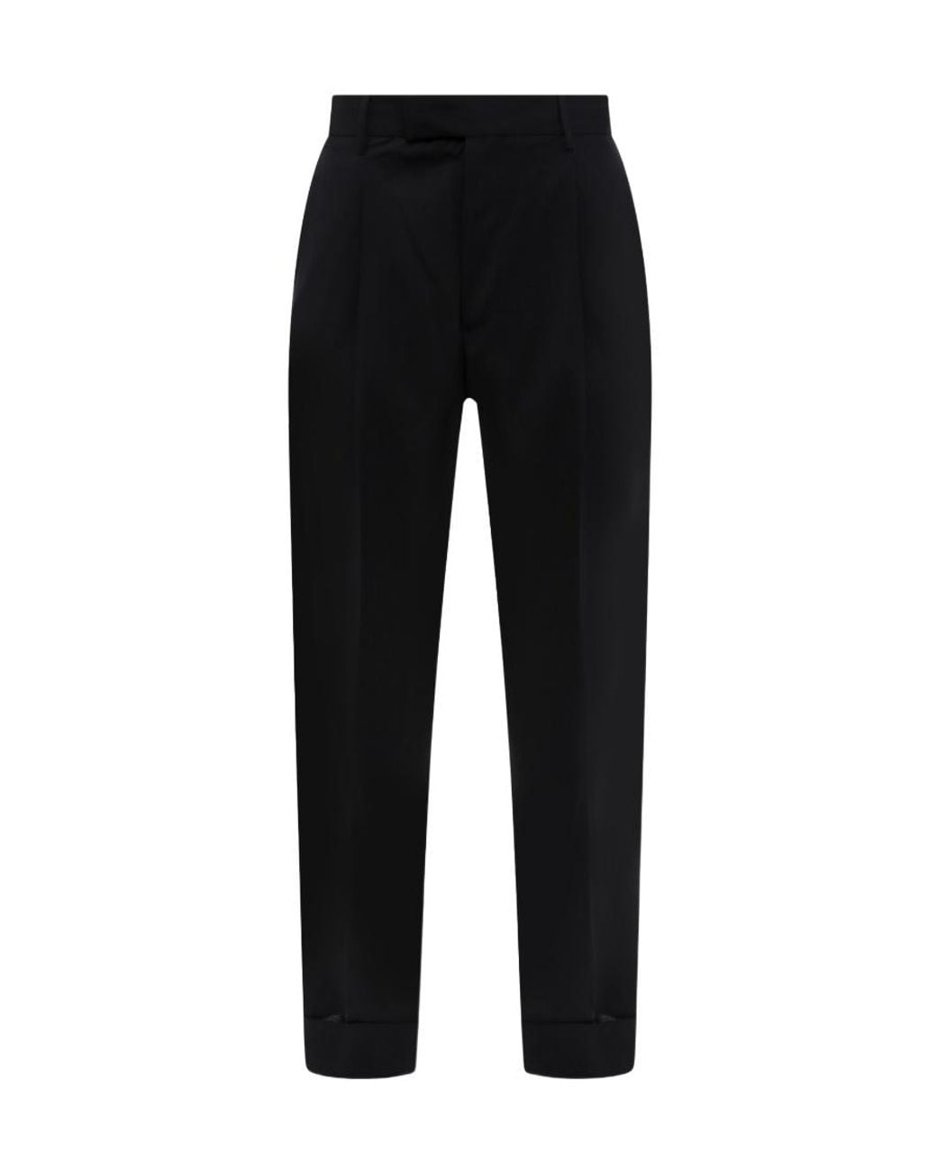 Pt Pantaloni Black Pt Torino Slim Trousers With Concealed Fastening for men