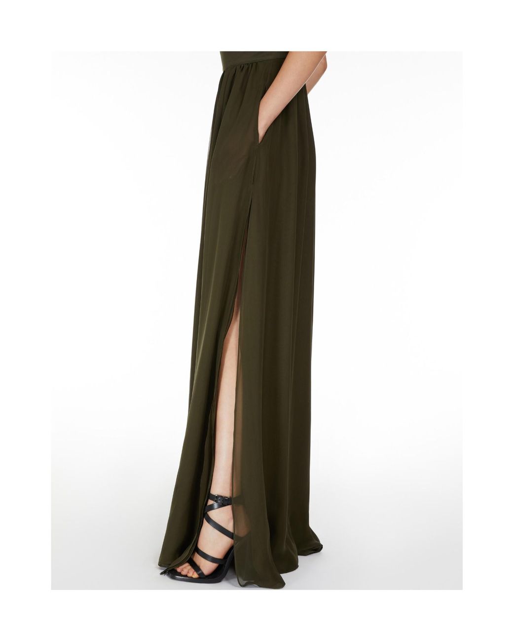 Max Mara Green Argenta Panelled Jumpsuit