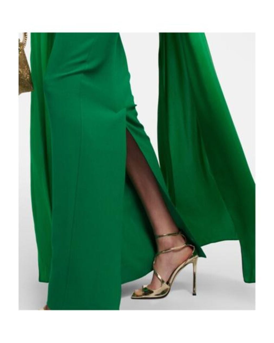 Safiyaa Green Crepe Dress