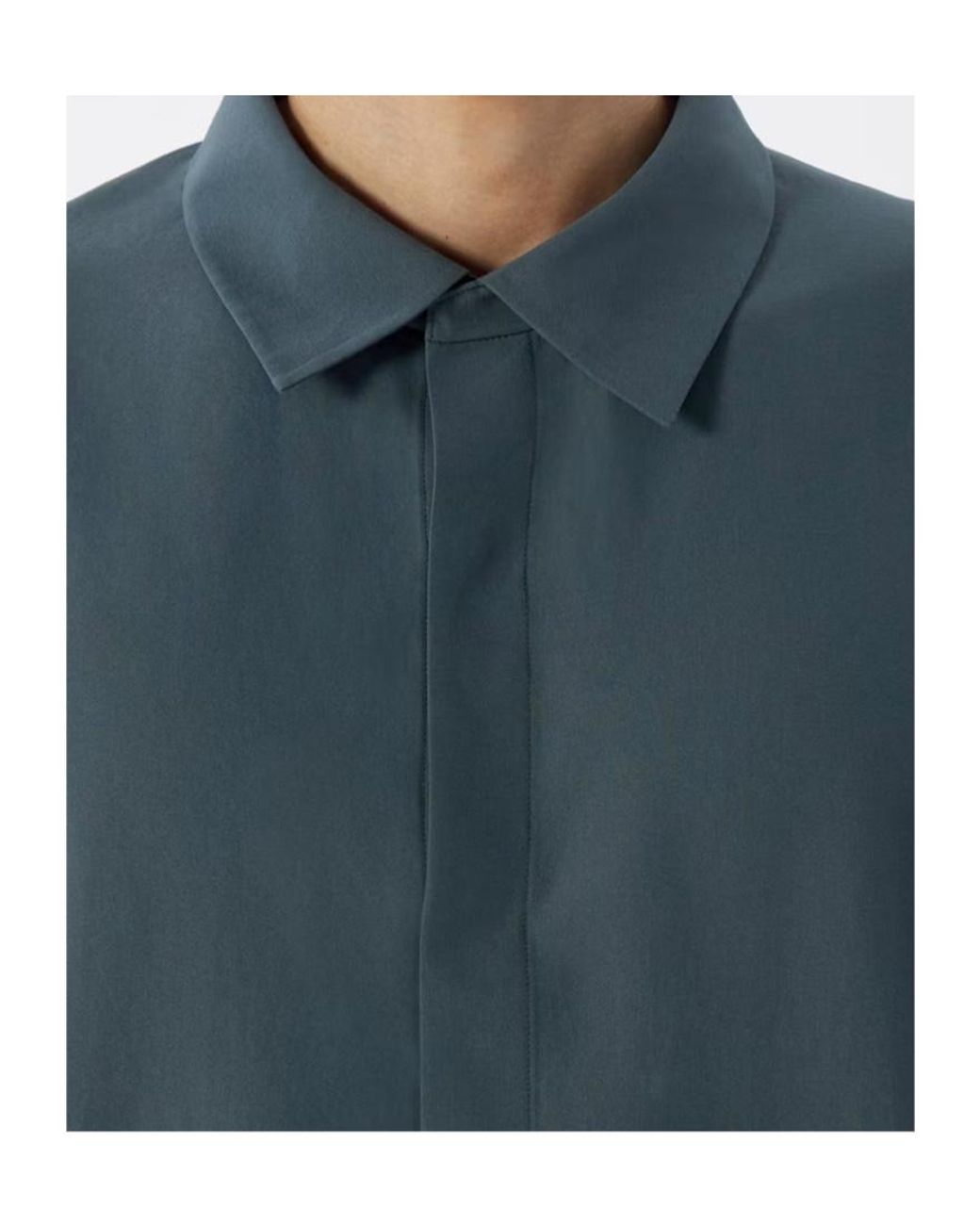 Veilance Blue Long-Sleeved Shirt for men