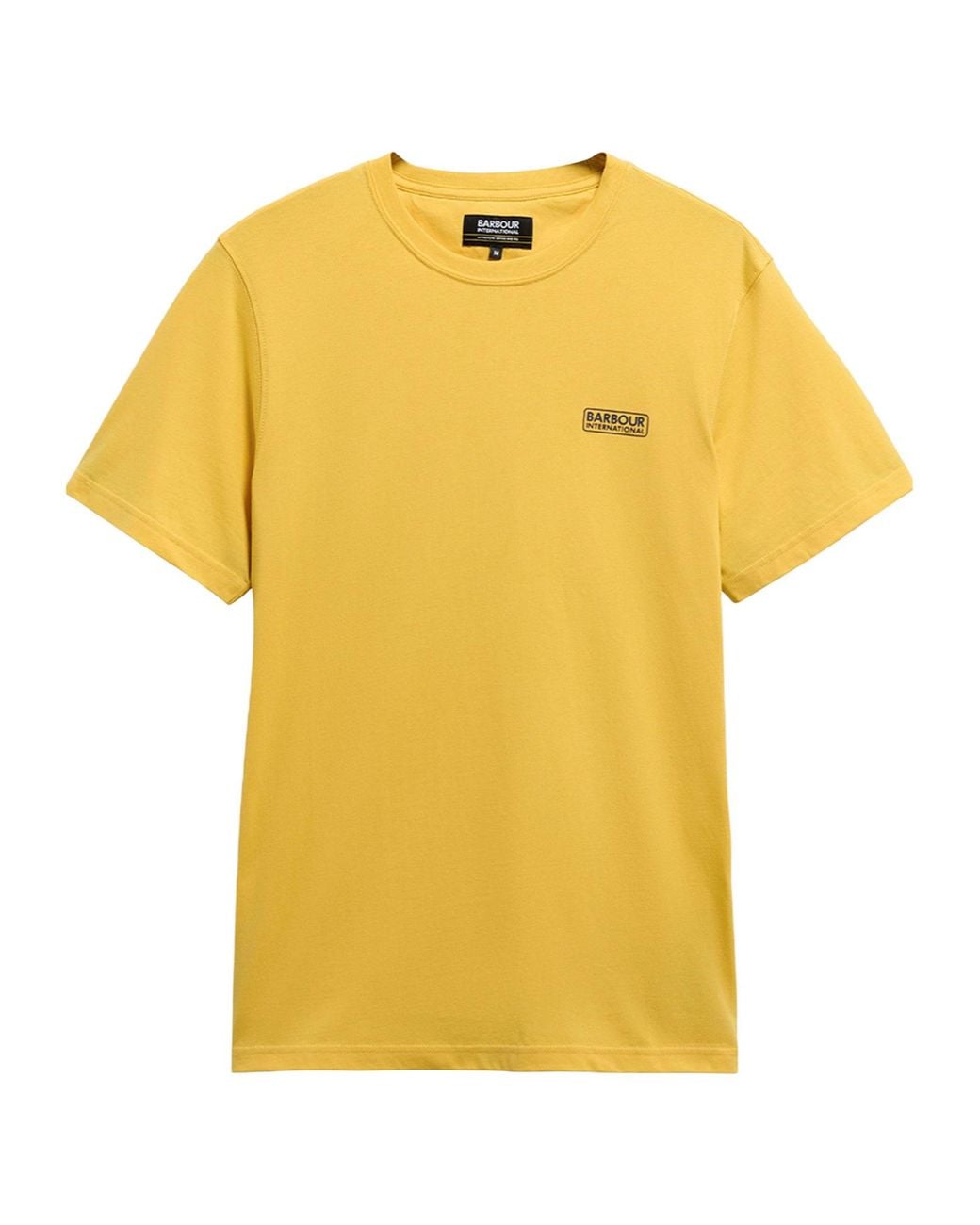 Barbour Yellow Crew Neck Short-Sleeve Tee for men