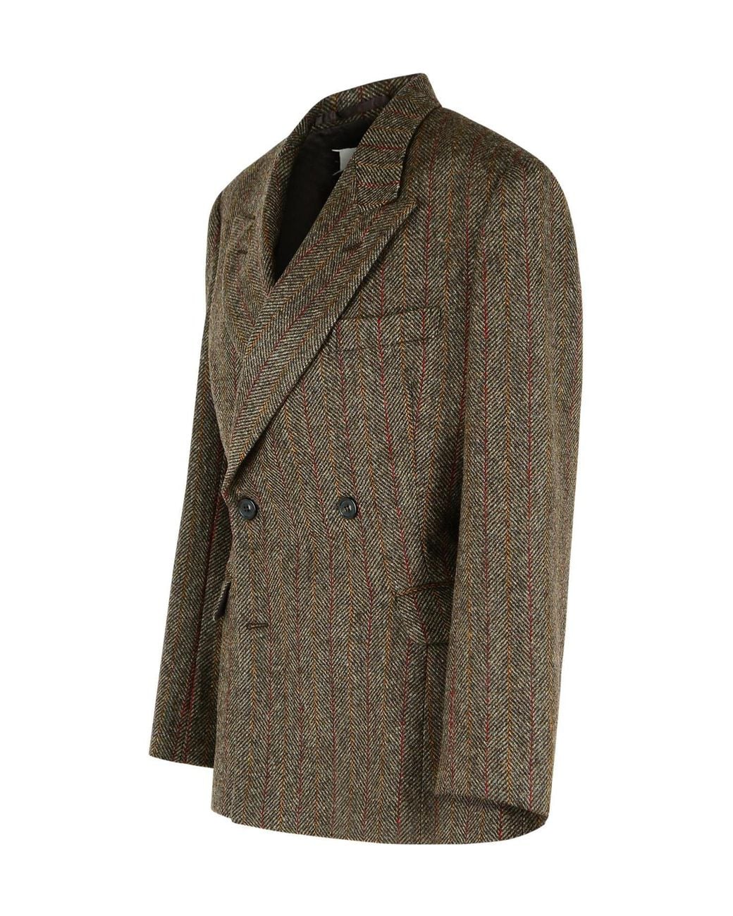 Maison Margiela Green Herringbone Blazer