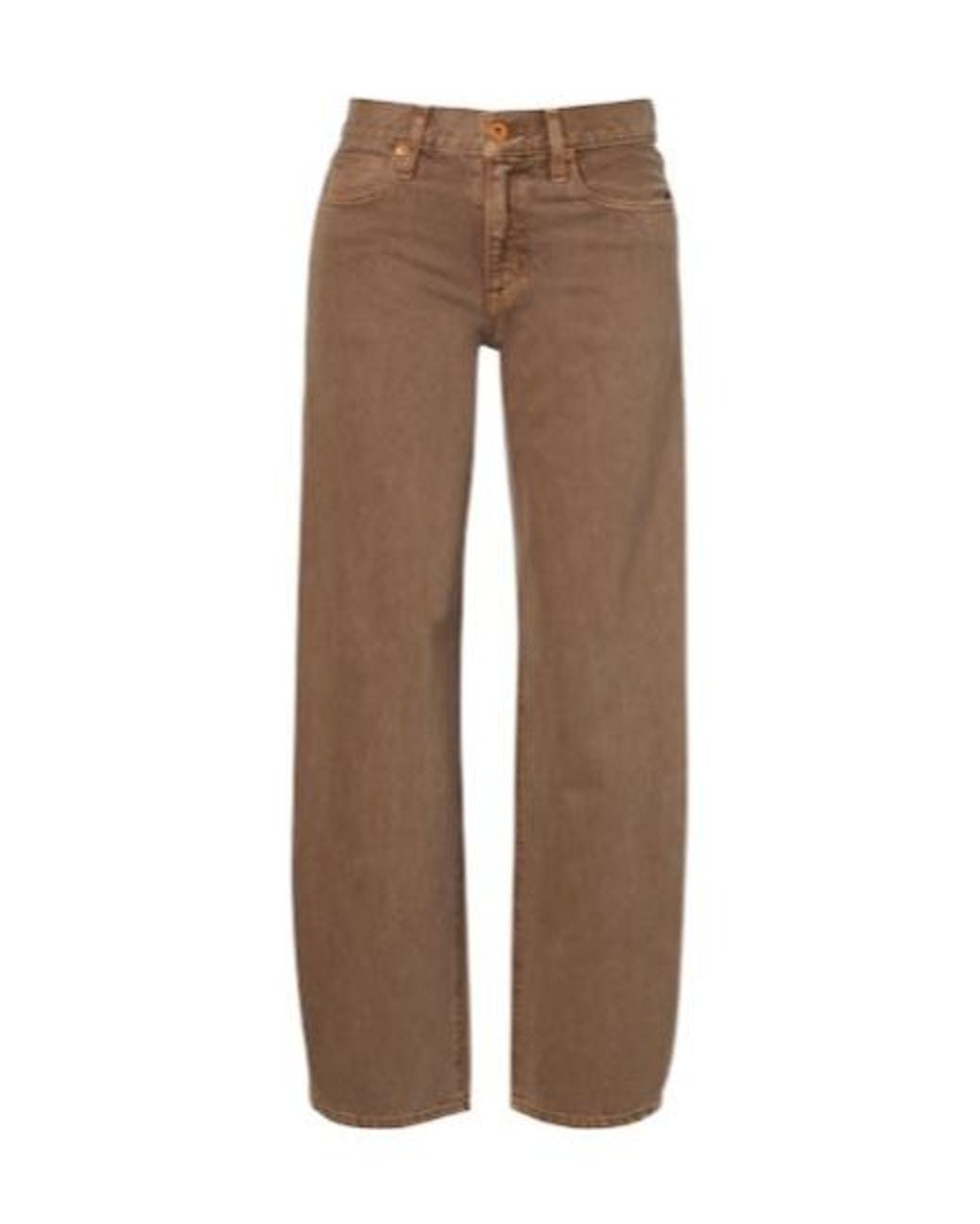 SLVRLAKE Denim Brown Jamie Wide-Leg Jeans