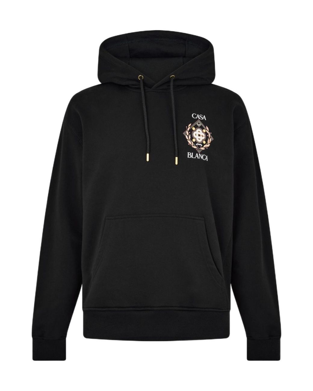 Casablanca Black Graphic Hoodie for men