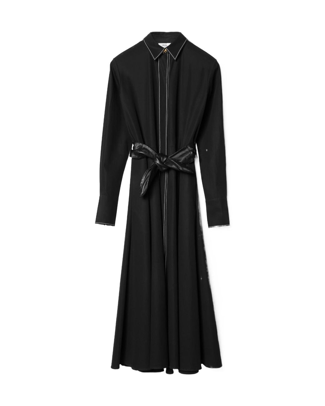 Céline Black Belted Dress