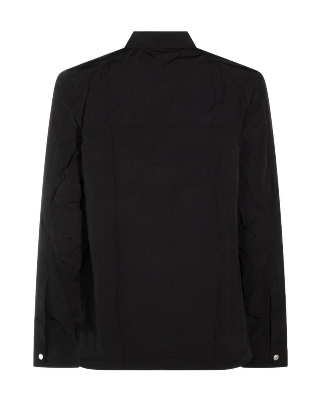 Thom Krom Black Patch-Pocket Shirt for men