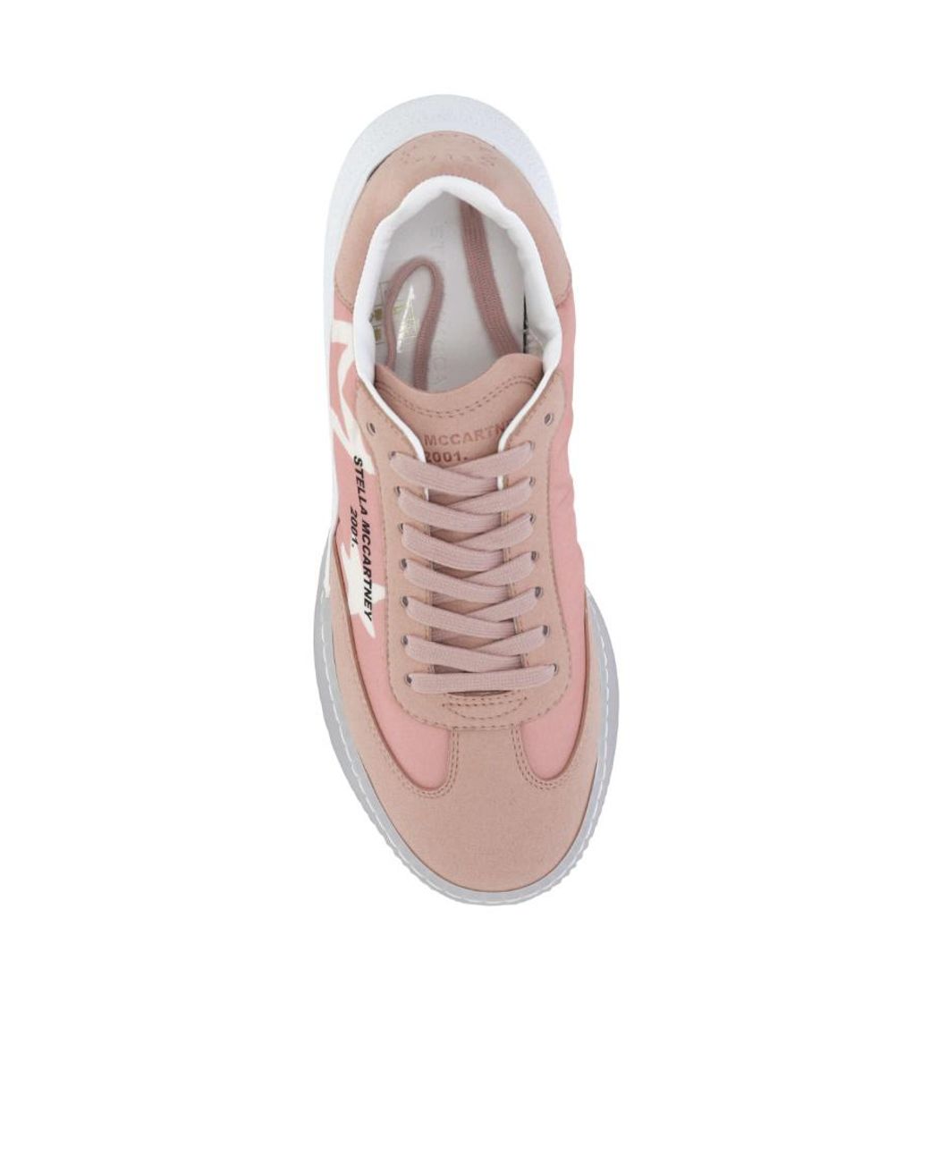 Stella McCartney Pink Loop Panelled Low-Top Sneakers