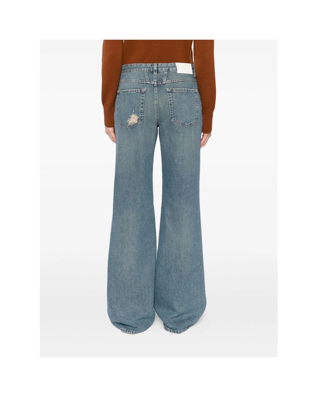 Closed Blue Distressed-Detail Jeans