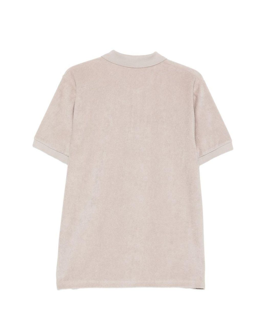 Moschino White Buttoned Polo Shirt for men