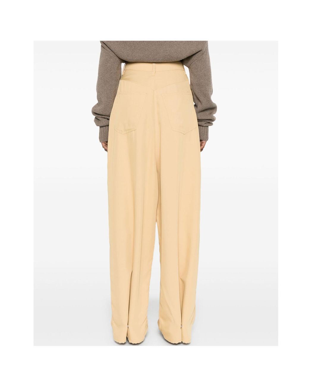 MM6 by Maison Margiela Natural Twill Trousers