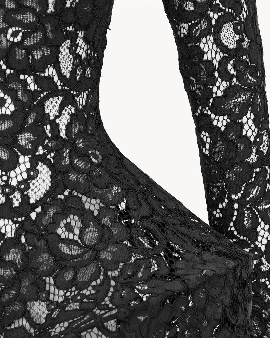 Saint Laurent Black Couture Gown