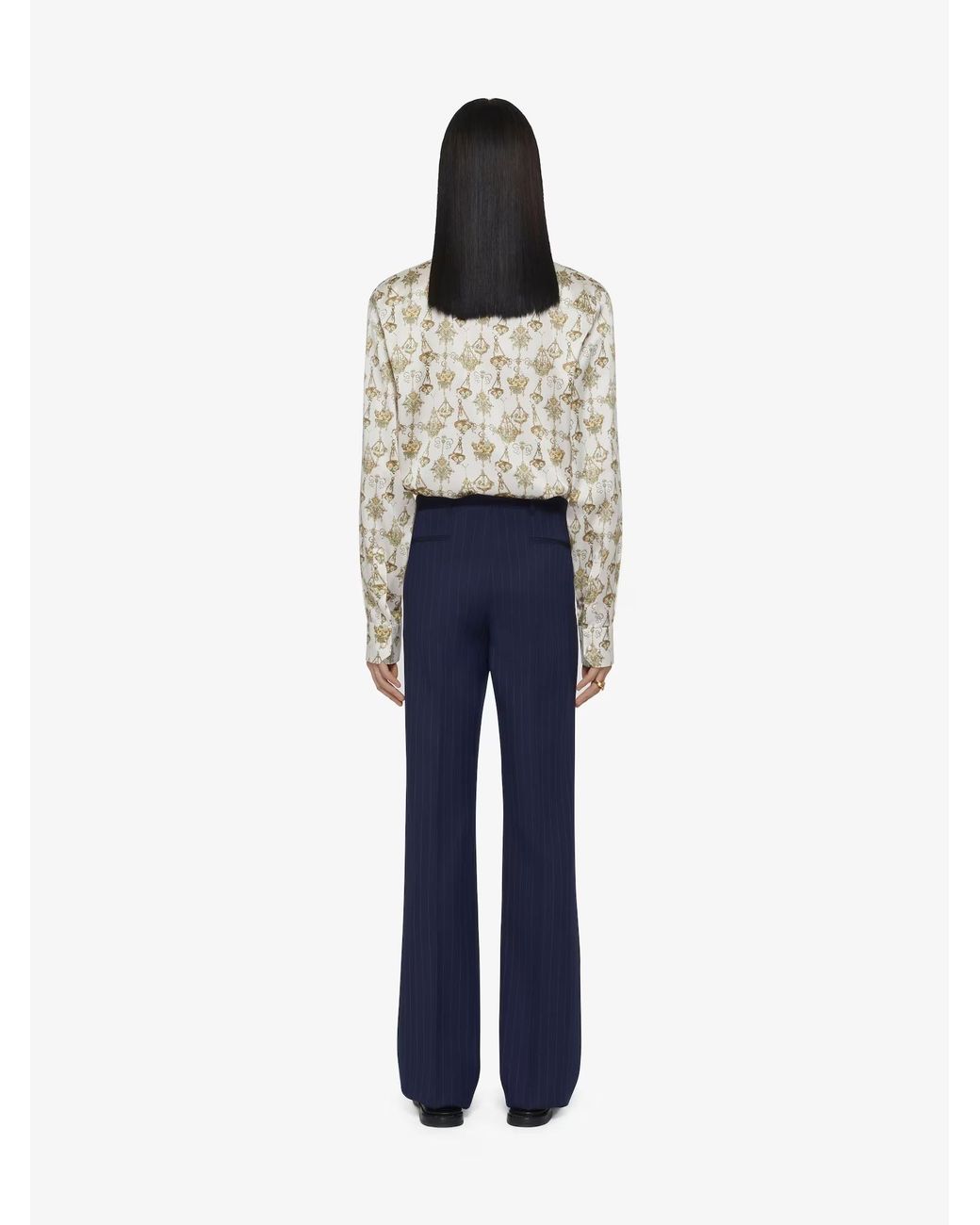 Givenchy Natural Chandelier Printed Long-Sleeved Shirt for men