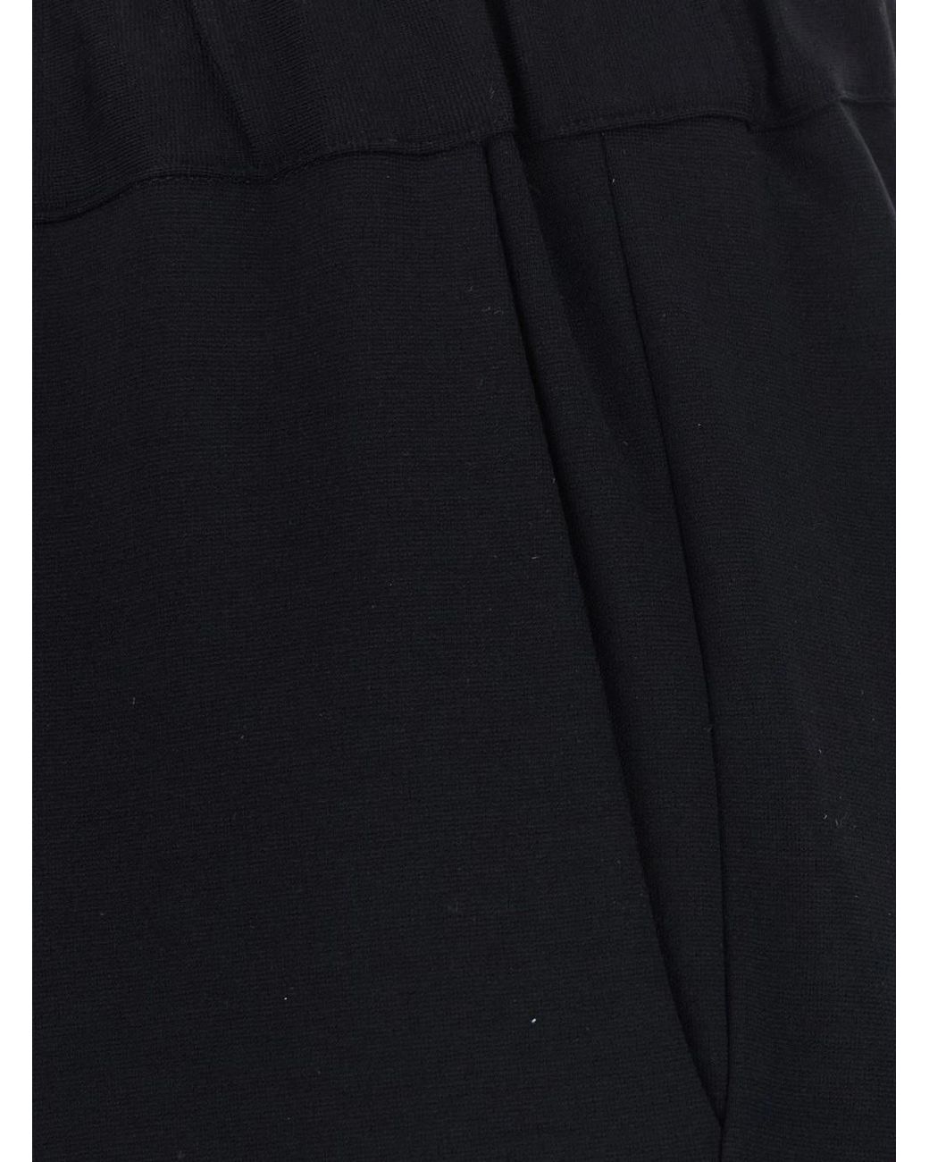 Semicouture Black Semi Couture Buddy Punto Milano Pants