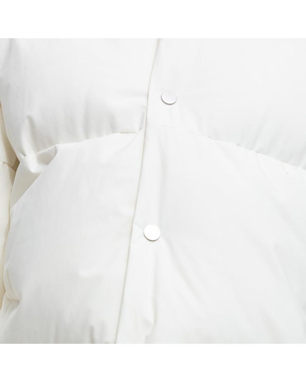 Bottega Veneta White Frosted Poplin Puffer Jacket