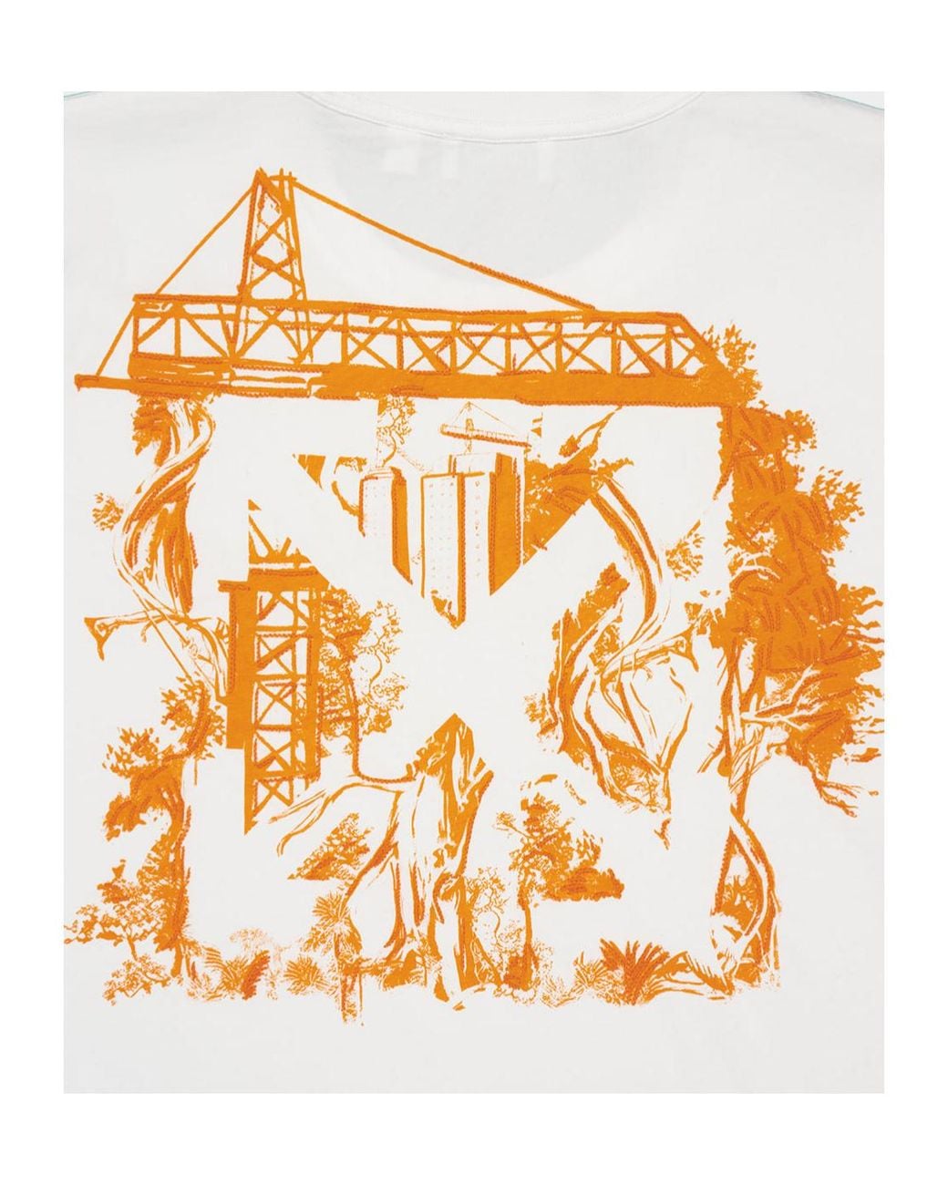 Off-White c/o Virgil Abloh White Arrows-Print Cotton T-Shirt for men