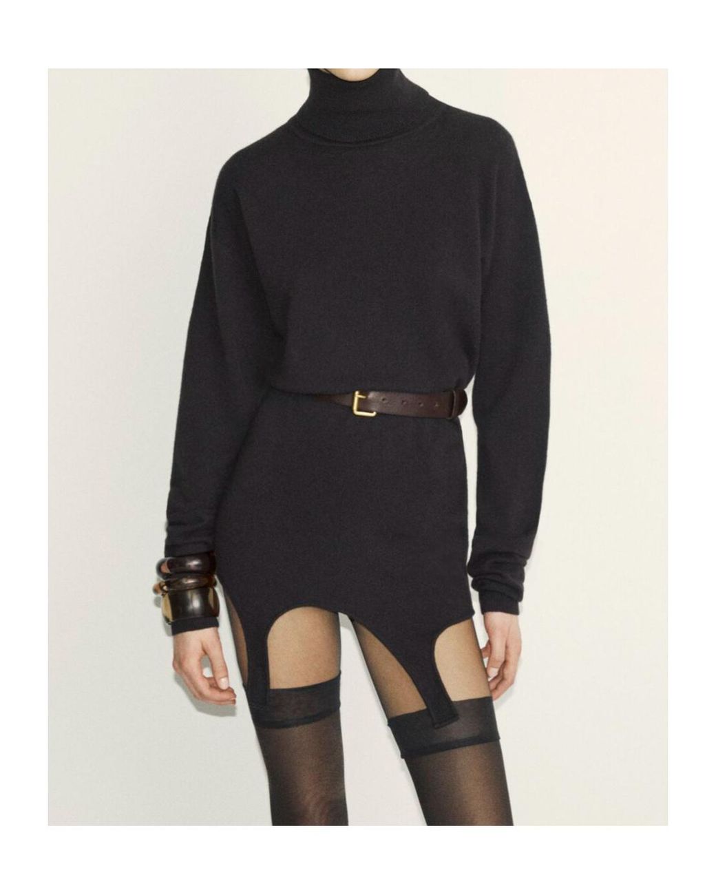 Saint Laurent Black Sweaters