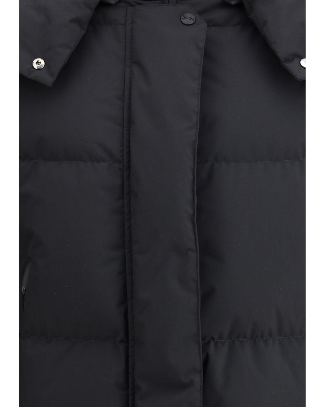 Herno Black Hooded Down Jacket