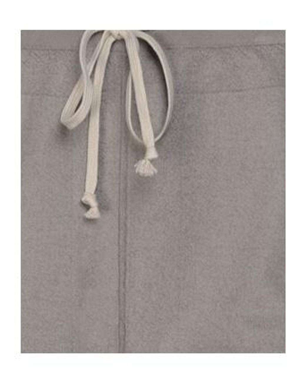 Rick Owens Gray Solid-Color Knitted Long Pants