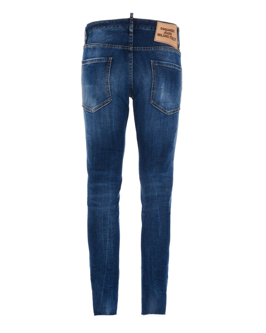 DSquared² Blue Mid-Rise Skinny Jeans for men
