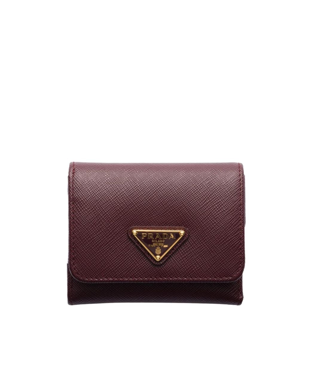 Prada Purple Small Saffiano Leather Wallet