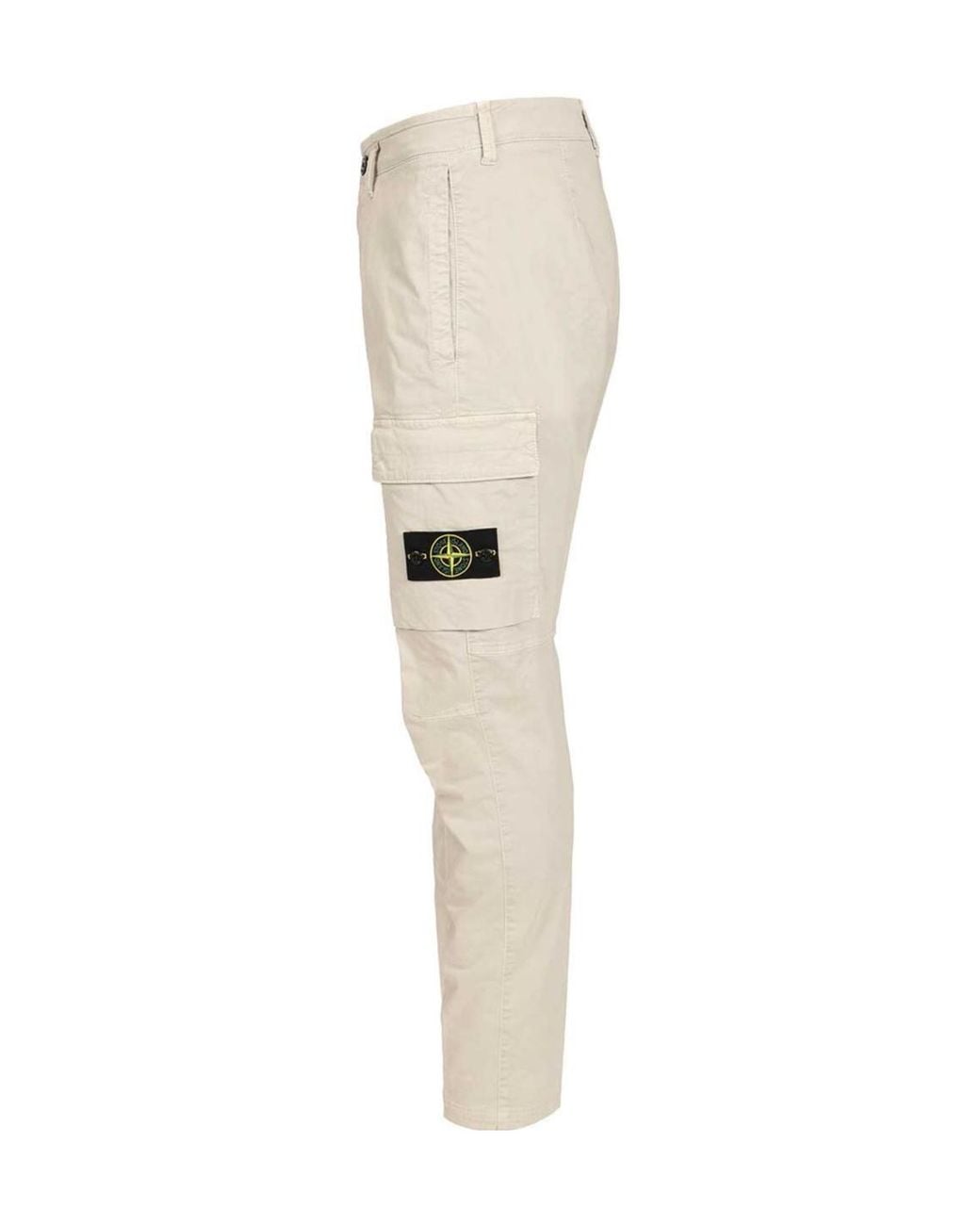 Stone Island Natural Slim Cargo Pants for men
