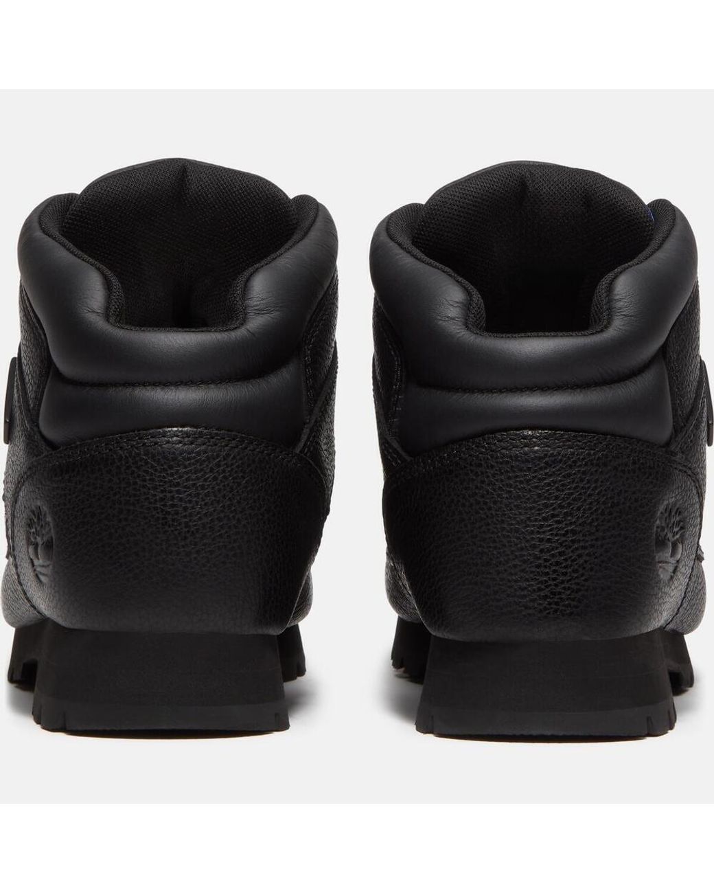 Timberland Black Mid-Top Leather Boots for men