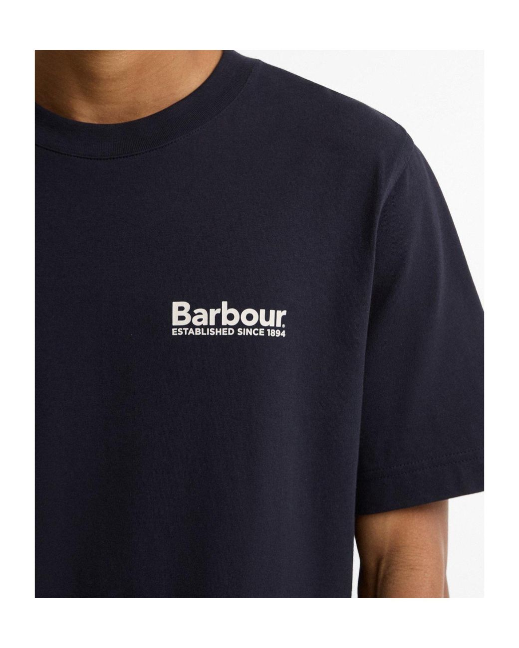 Barbour Blue Logo Short-Sleeve T-Shirt for men