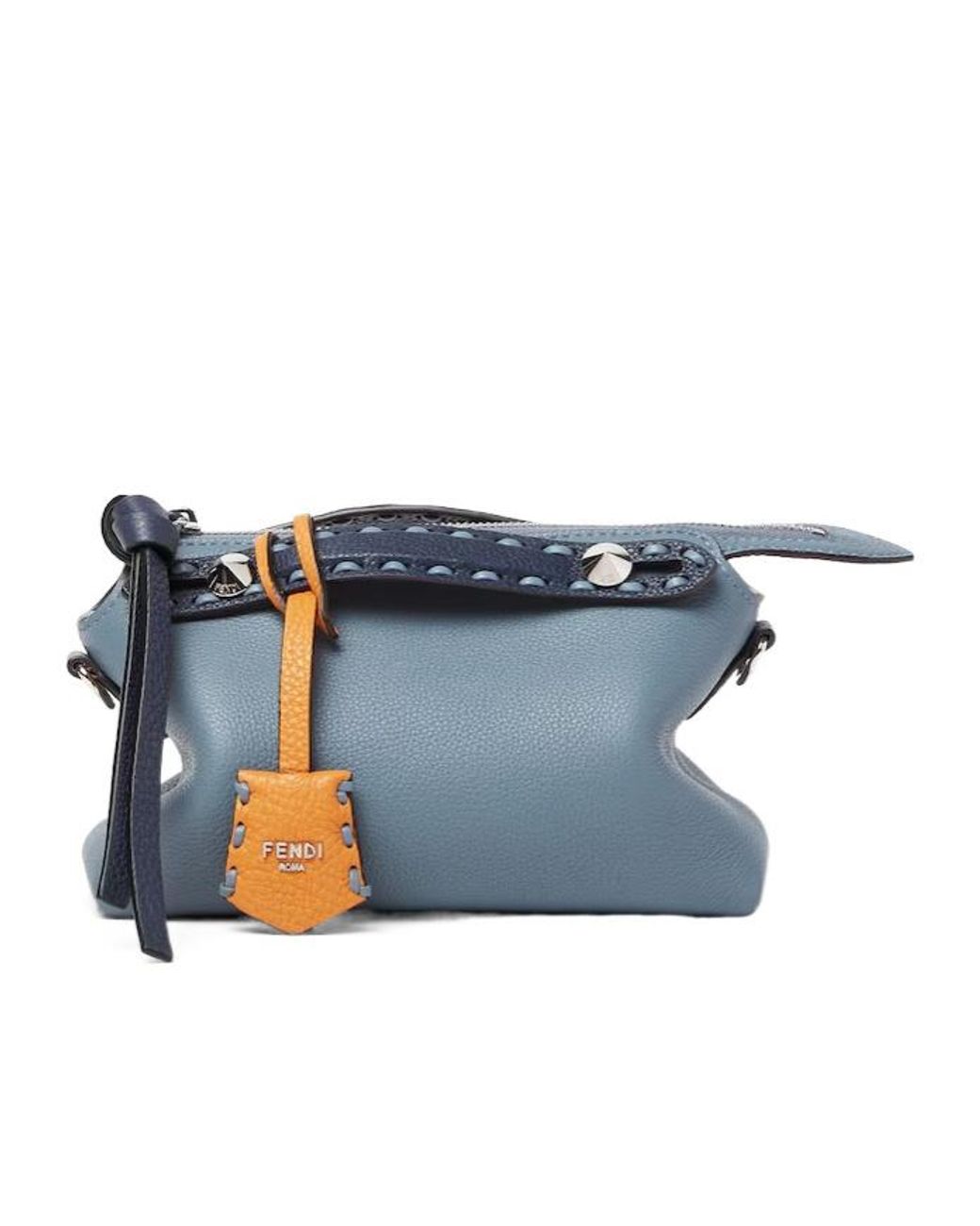 Fendi Blue By The Way Selleria Mini Tote Bag