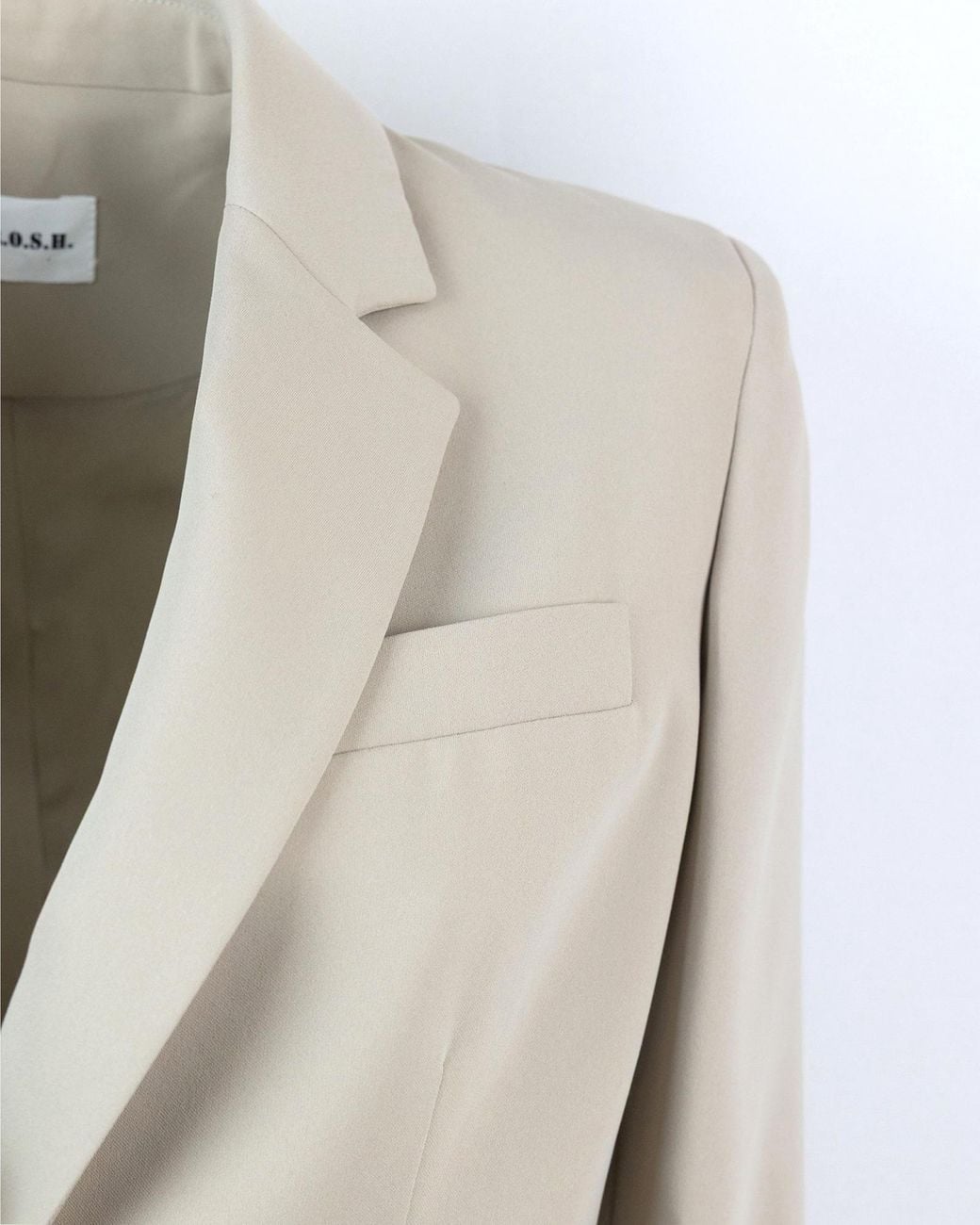 P.A.R.O.S.H. Natural Single-Breasted Blazer
