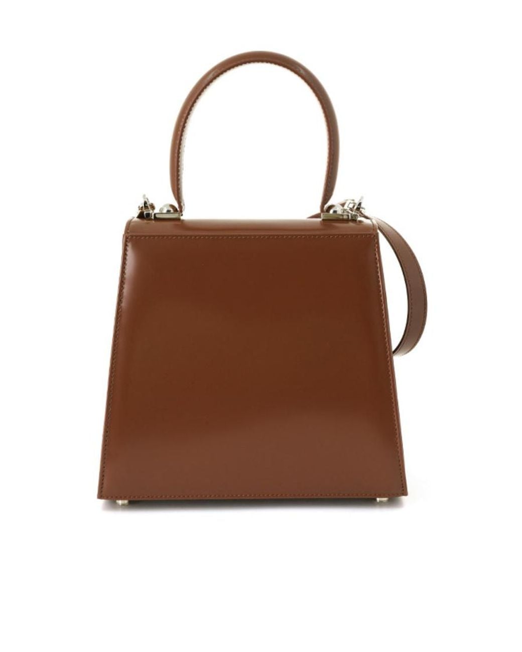 Ferragamo Brown Gancini Top Handle Bag