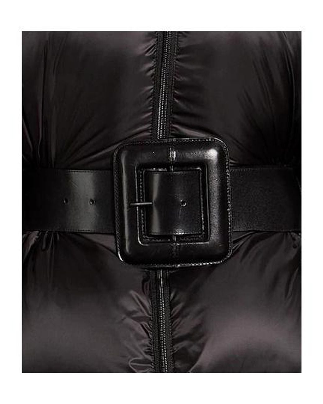Balenciaga Black Solid Color Shiny Down Jacket