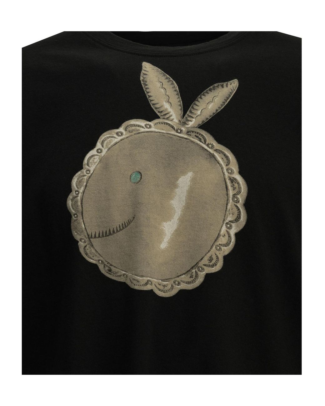 Kapital Black Graphic-Print T-Shirt for men