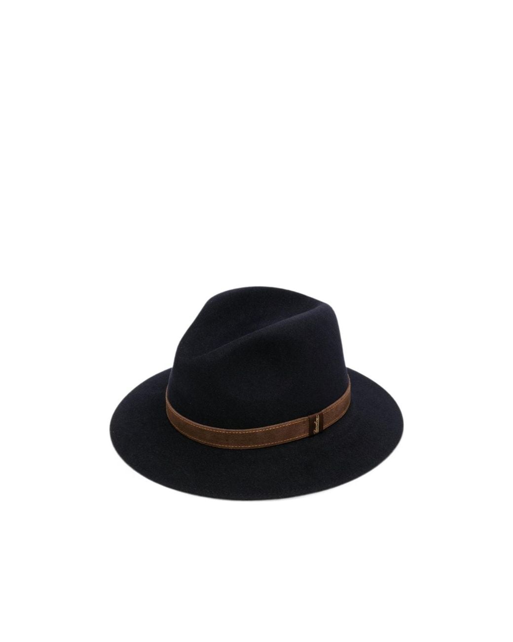 Borsalino Black Country Medium-Brim Hat for men