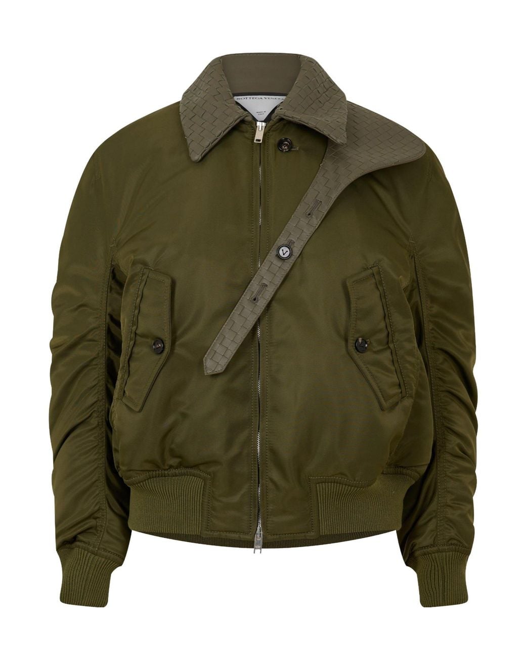Bottega Veneta Green Short Puffer Jacket