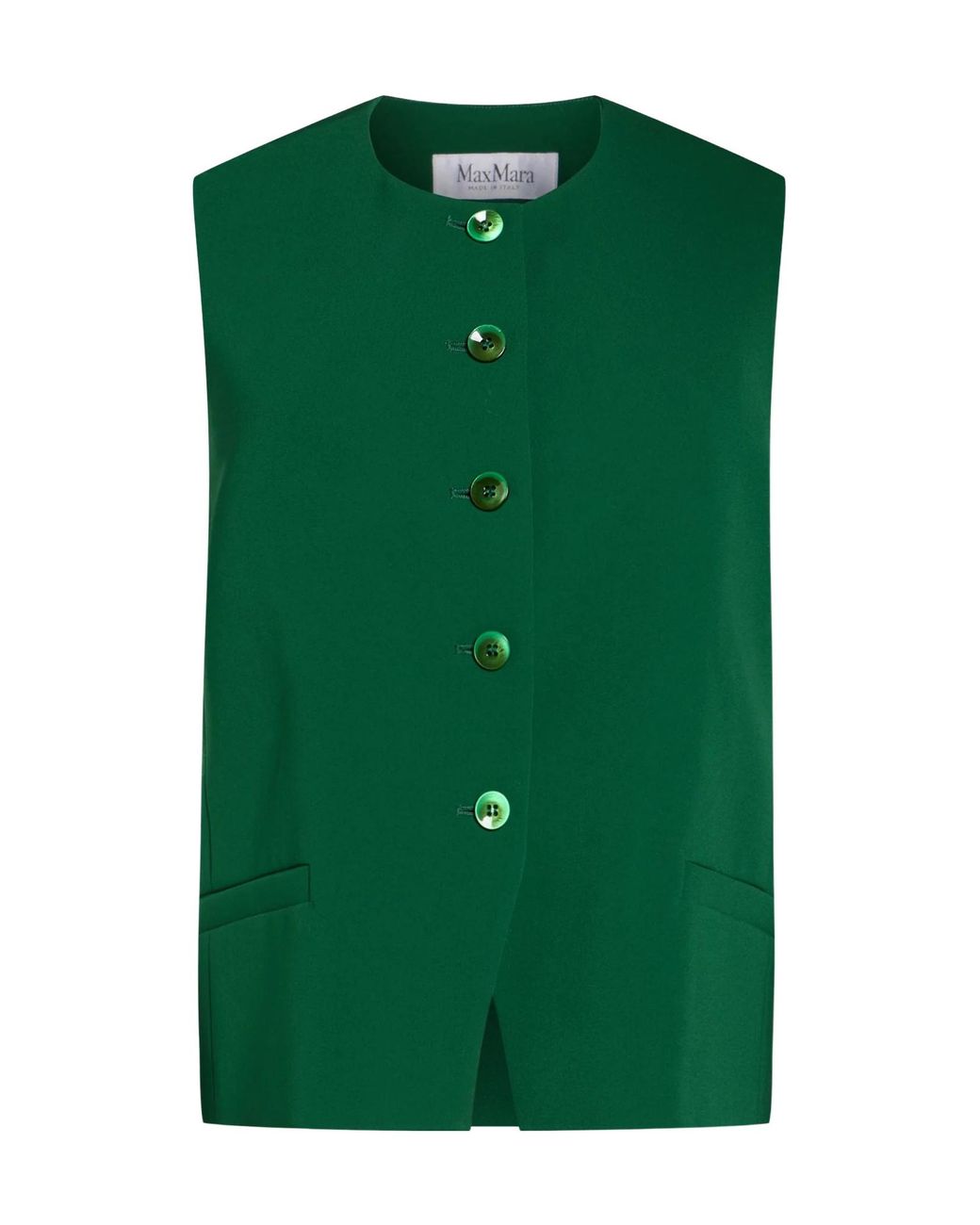Max Mara Green Solidcolor Blazer