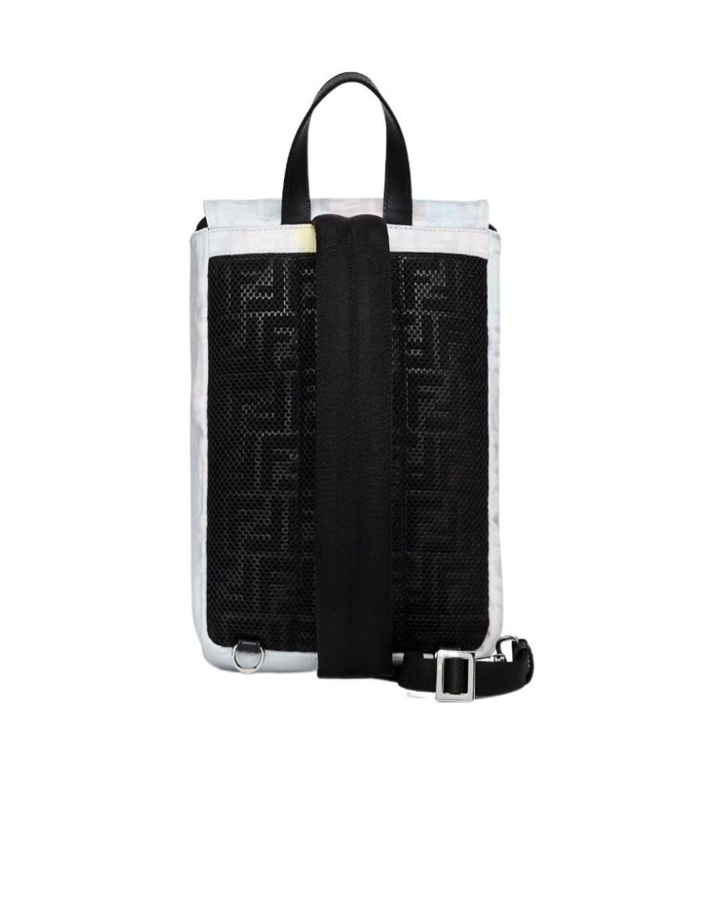 Fendi White And Lilac Sunset Jacquard Fabric Backpack for men
