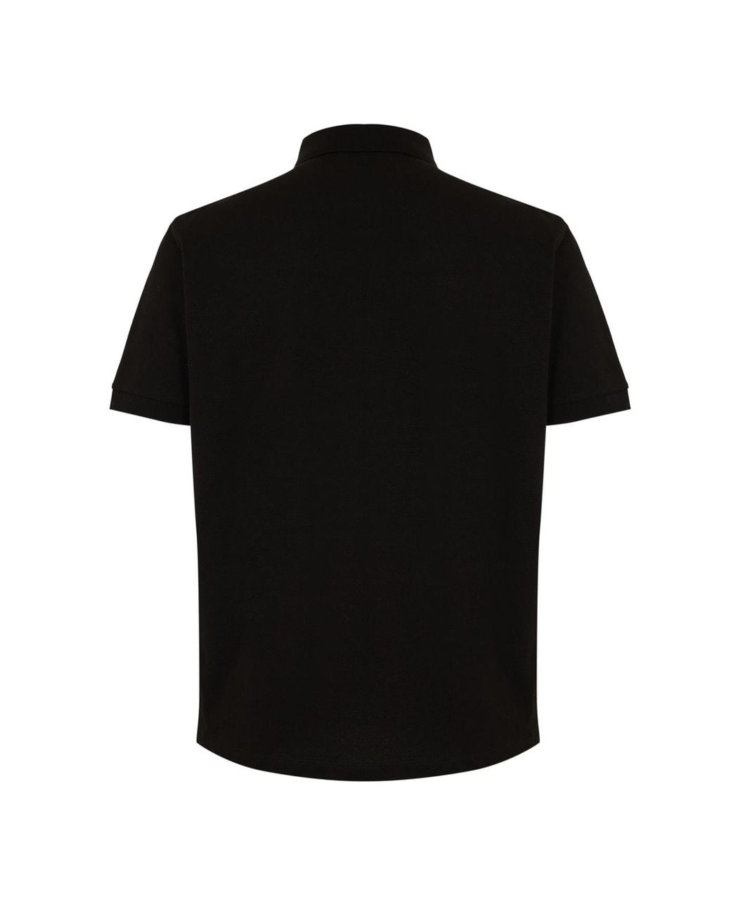 Moncler Black Short Sleeve Polo Shirt for men