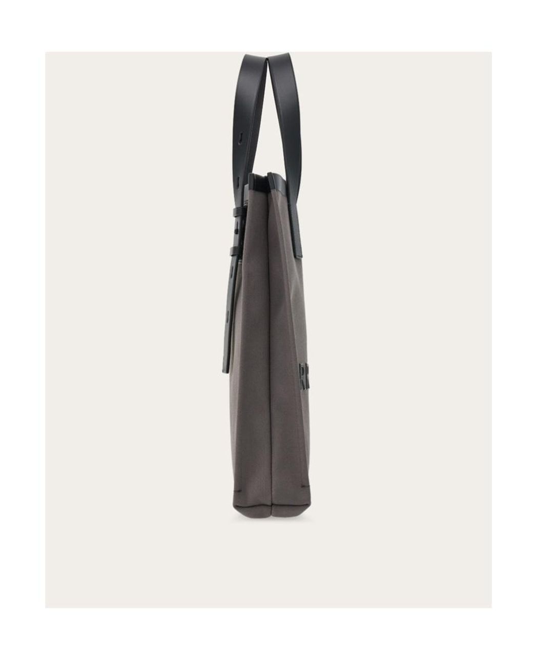 Ferragamo Black Top Dual-Handle Handbag for men
