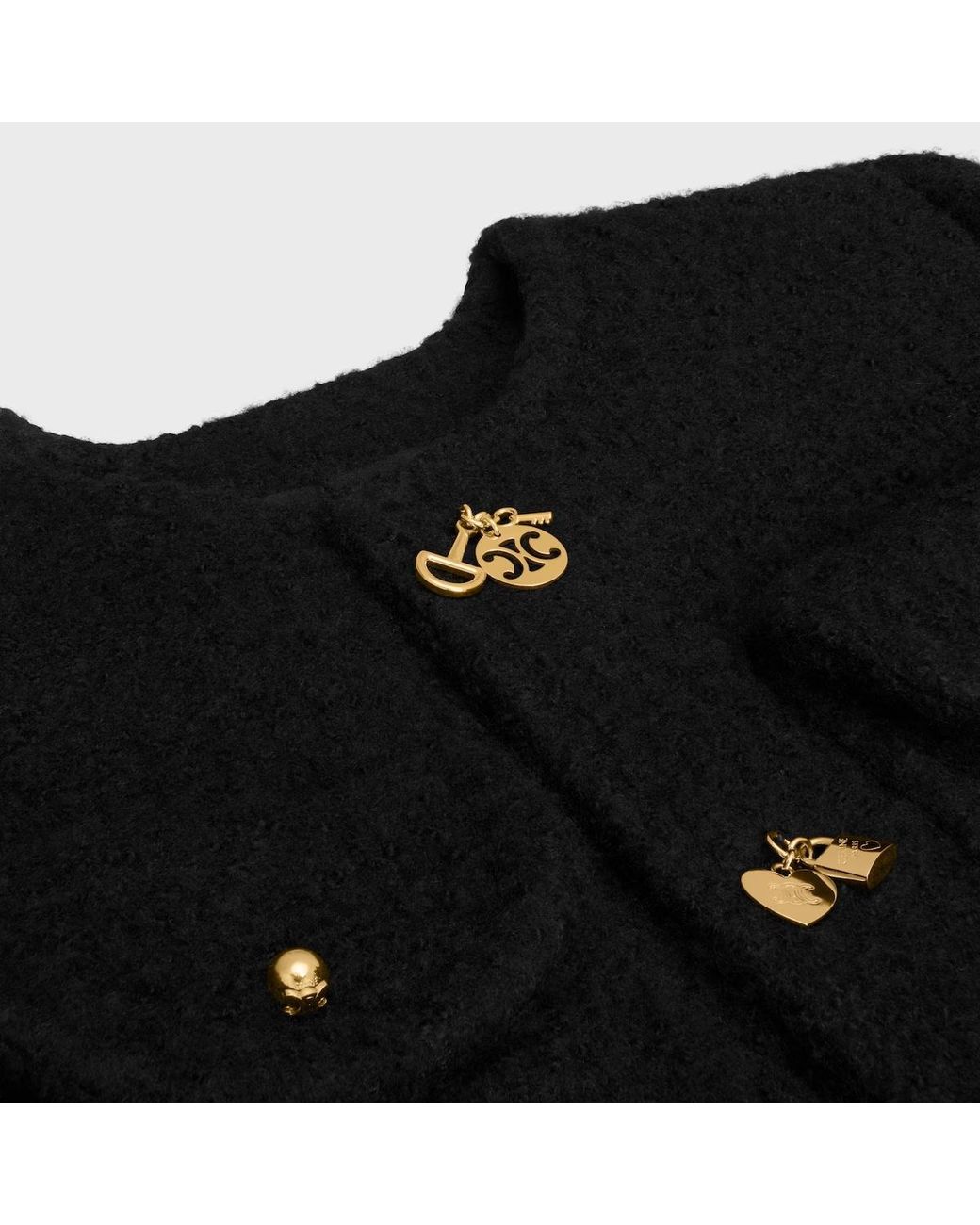Céline Black Short-Sleeved Jacket