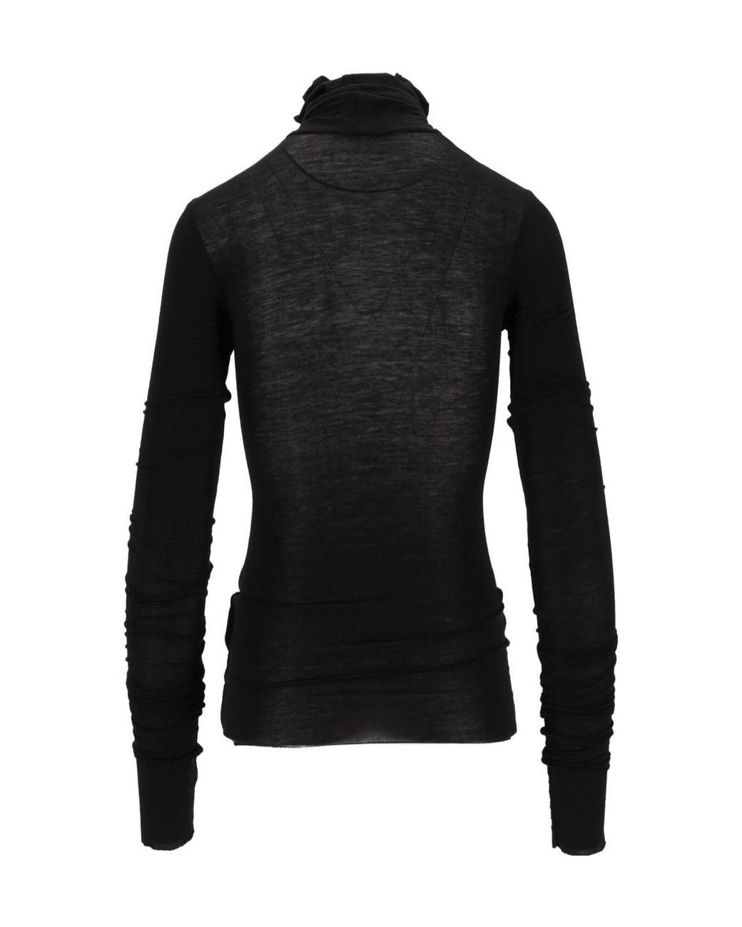 Al Duca D'aosta Black Long-Sleeved Turtleneck