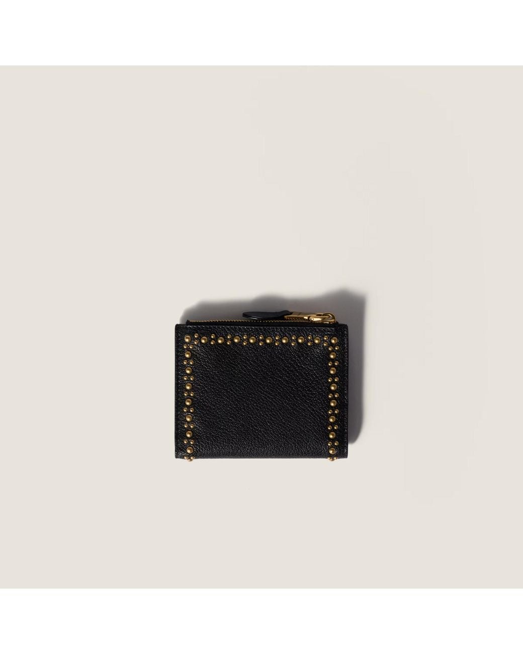 Miu Miu Black Small Leather Wallet